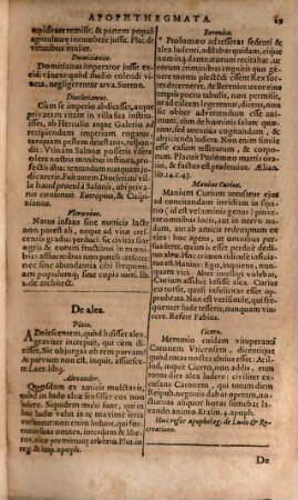 Apophthegmata Ex Probatis Graecae Latinaeque Linguae Scriptoribus