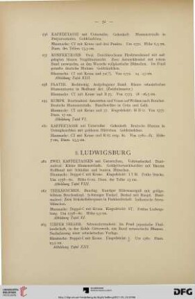 8. Ludwigsburg (Nr. 261-275)