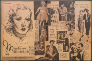 Marlene Dietrich [Dibujo y Fotografías]