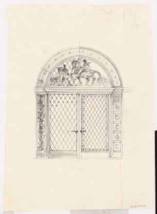 Schloss Posen, Posen Umbau: Portal