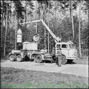 Spezialfahrzeug für den Transport radioaktiver flüssiger Abfälle