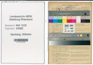 Entnazifizierung Wilhelm Isenberg , geb. 09.08.1887 (Sattler)