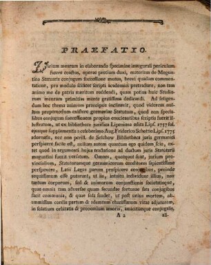Diss. inaug. iur. de Moguntino-statutaria coniugum successione mutua