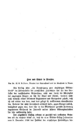 Heer und Schule in Preußen