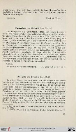 Donnerbesen als Sinnbild
