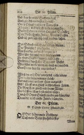 Der 61. Psalm. - Der 70. Psalm.
