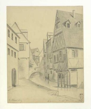 Blauviertel bei der ehemaligen Münze. Um 1880