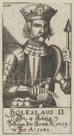 Bildnis des Boleslaus II., König von Polen