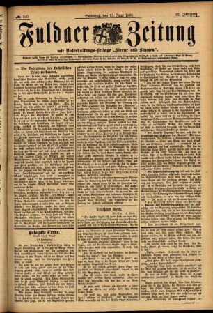 Ausgabe vom Samstag, den 15. Juni 1895.