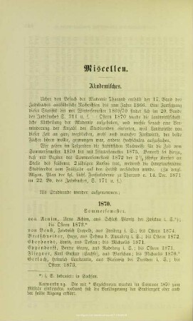 II.1. Akademisches