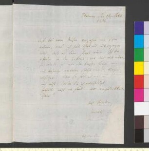 Brief von Kanne, Johann Arnold an Goethe, Johann Wolfgang von