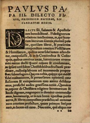 Friderici Navseae Blancicampiani, LL. & Theologiae Doctoris, inclyte Viennensis ... Catholicarum in totius anni tam de tempore qu[am] de Sanctis Euangelia Postillarum & Homiliarum Epitome, sive Compendium