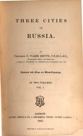 Three cities in Russia, 1