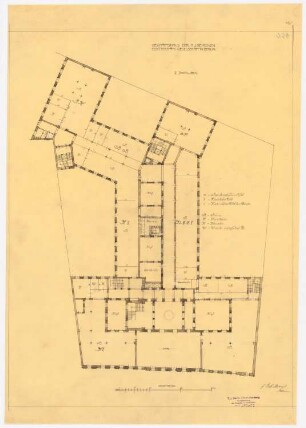 AEG-Hauptverwaltungsgebäude, Berlin: Grundriss 2.OG, 1:200