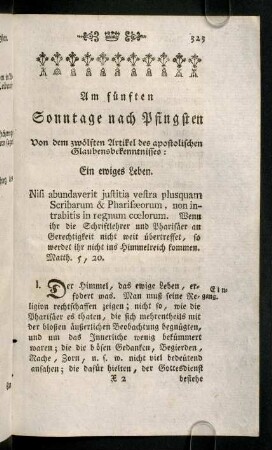323-325, Vorspruch