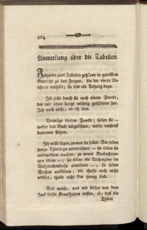 Anmerkung über die Tabellen.