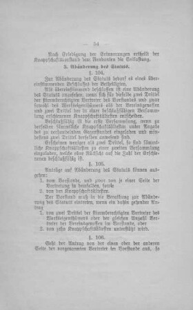 5. Abänderung des Statuts.