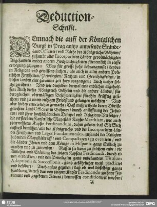 Deduction-Schrifft