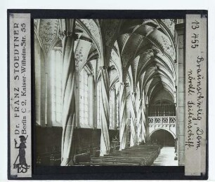 Braunschweig, Dom : Innenansicht, N-Seitenschiff nach O