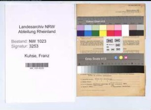 Entnazifizierung Franz Kuhse , geb. 17.10.1894 (Gestuetleiter)