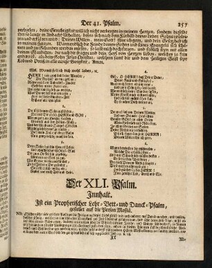257-265, Der XLI. Psalm