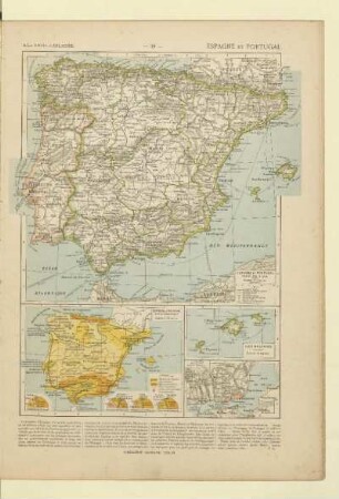 Espagne et Portugal [Carte politique]