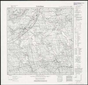 Meßtischblatt 3260 : Gottschimm, 1938 : Gottschimm. - Hrsg. 1892, bericht. 1934, red. Änd./Namen (Stand vom 1.10.38). - 1:25000. - [Berlin]: Reichsamt für Landesaufnahme, 1938. - 1 Kt.