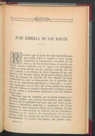 Juan Zorrilla de San Martín