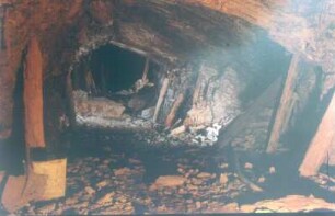 Jersey. German Underground Hospital. Blick in einen halbfertigen Tunnel