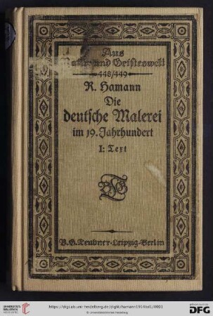 1. Teil: Die deutsche Malerei im 19. Jahrhundert: Text