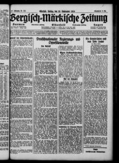 Bergisch-märkische Zeitung. 1924-1938