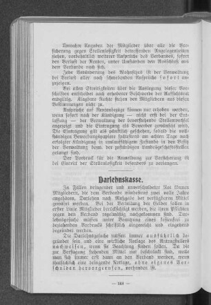 Darlehenskasse.