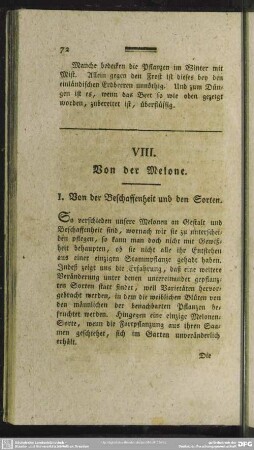 VIII. Von der Melone