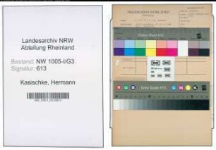 Entnazifizierung Hermann Kasischke , geb. 07.01.1898 (Polizeisekretaer)