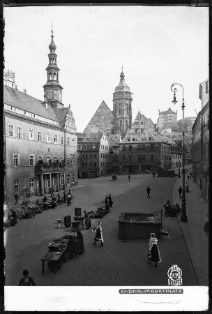 Pirna, Blick auf den Marktplatz