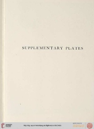 Supplementary plates XLIII-LII