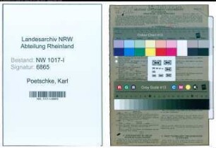 Entnazifizierung Karl Poetschke , geb. 06.03.1901 (Arbeiter)