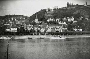 Linz am Rhein, Ortsansicht : Linz am Rhein. Ortsansicht über den Rhein von Westsüdwest