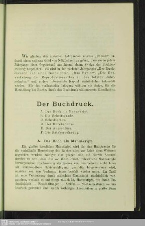 Der Buchdruck