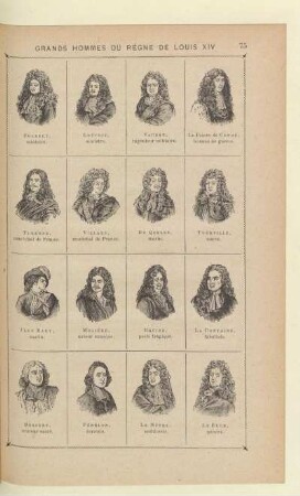Grands hommes du régne de Louis XIV