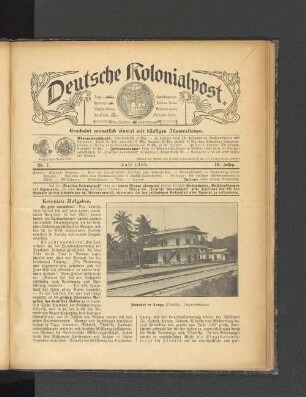 Nr. 7. Juli 1908. III. Jahrg.