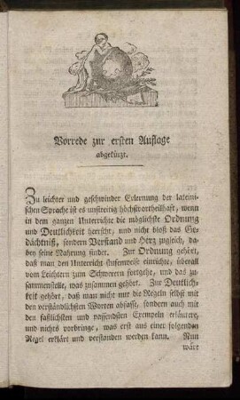 Vorrede zur ersten Auflage abgekürzt.