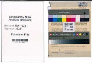 Entnazifizierung Fritz Fuhrmann, geb. 11.12.1888 (Sachverstaendiger)