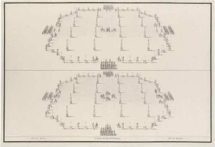 Wettkampf mit Kugeln beim Karussell der Vier Elemente 1719 im Dresdener Zwinger