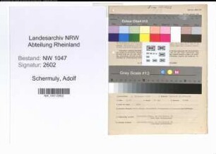 Entnazifizierung Adolf Schermuly , geb. 01.11.1908 (Laborant)