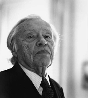 Heinz Berggruen (1914-2007; deutscher Kunstsammler, Journalist, Kunsthändler, Galerist und Mäzen). Berlin, 18.09.2000
