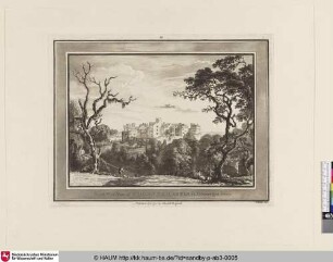 North West View of St Donats Castle in Glamorgan Shire