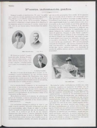 [Fotografía de] Sr. Rodrigo Fernández / Srta. Isabel Lañas