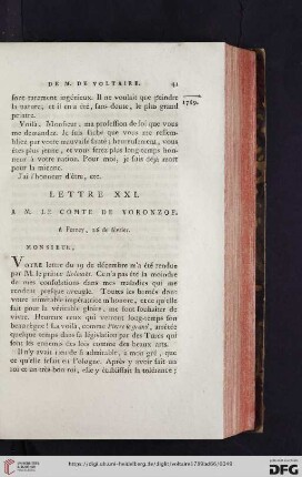 (Lettre XXI - XXX)