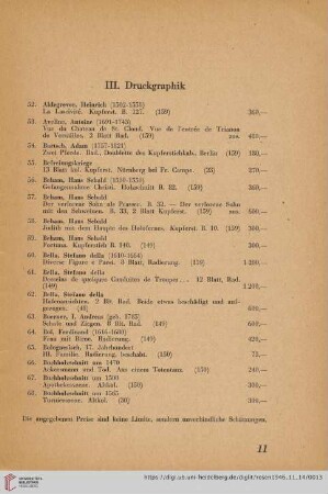 III. Druckgraphik (Nr. 52-134)